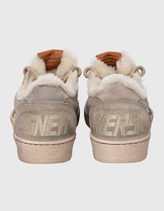 Leder-Shearling-Sneaker Ball Star