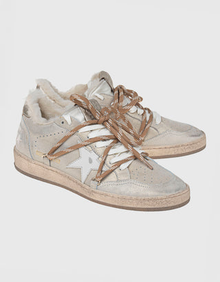 Gefütterte Veloursleder-Sneaker Ball Star