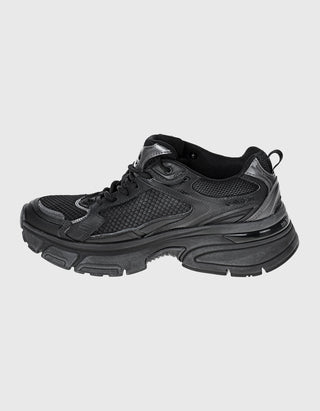 Leder-Sneaker Lightstar mit Netz-Details