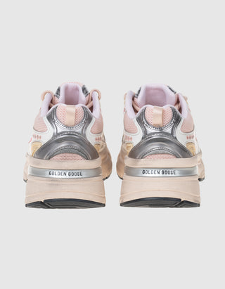 Leder-Sneaker Lightstar mit Netzdetails