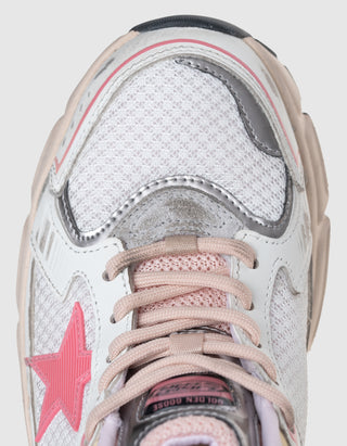 Leder-Sneaker Lightstar mit Netzdetails