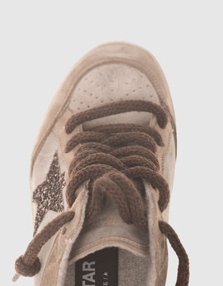 Veloursleder-Sneaker Ballstar Suede mit Glitter-Stern-Detail