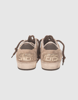 Veloursleder-Sneaker Ballstar Suede mit Glitter-Stern-Detail