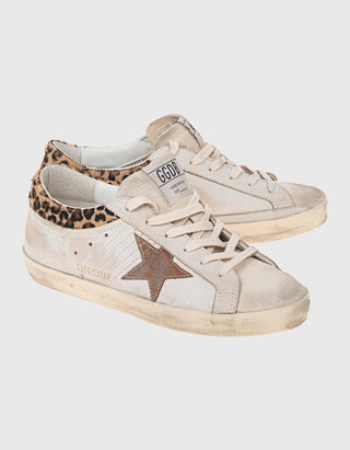 Leder-Sneaker Superstar Horsy Leo mit Fellbesatz