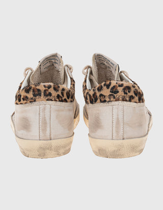 Leder-Sneaker Superstar Horsy Leo mit Fellbesatz