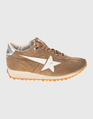 Veloursleder-Sneaker Running Marathon M77 with Star