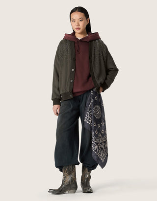 Wide Leg Jeans mit Bundfalten