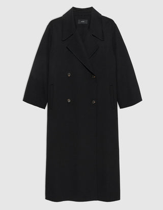 Doppelreihiger Oversize Woll-Mantel Halima