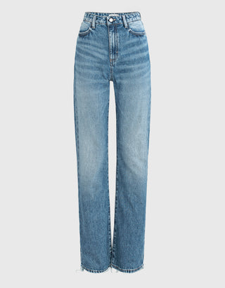 Flare-Leg Jeans Blue