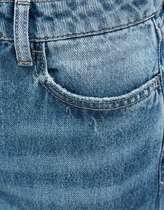 Flare-Leg Jeans Blue