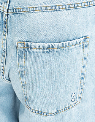 Cropped Straight-Leg Jeans Tiny mit Saumumschlag