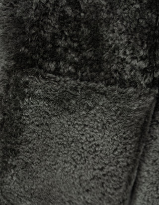 Wende-Leder-Shearling Jacke Isabella