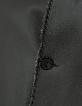 Wende-Leder-Shearling Jacke Isabella
