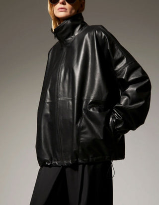 Oversized Lammleder-Anorak