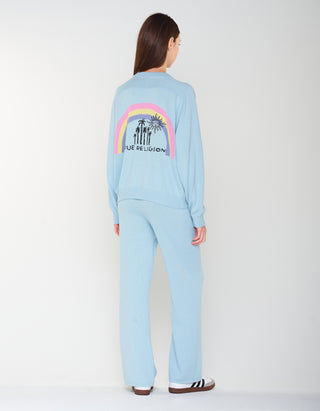 Merinowoll-Kaschmir-Strickhose Wide Leg MC