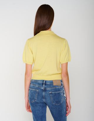 Kaschmir-Seide-Mix Pullover Amara Polo Tee