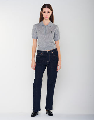 Kaschmir-Seide-Mix Pullover Amara Polo Tee