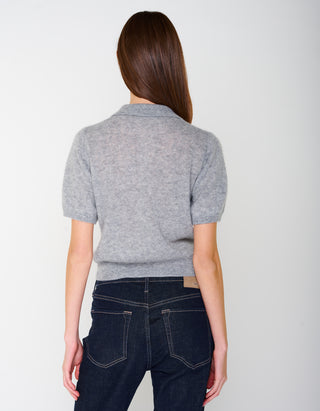 Kaschmir-Seide-Mix Pullover Amara Polo Tee