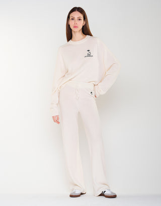 Merinowoll-Kaschmir-Strickhose Wide Leg MC