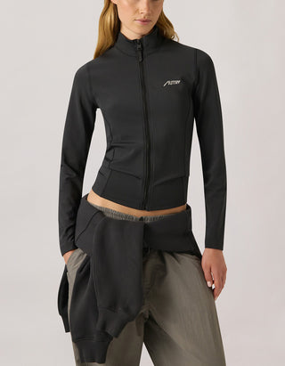 Active Sport-Jacke Jersey mit Label-Schriftzug