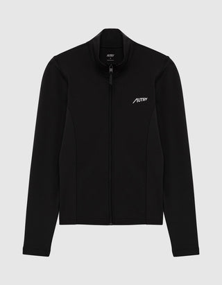 Active Sport-Jacke Jersey mit Label-Schriftzug
