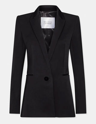 Satin-Blazer Sculpted