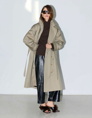 Doppelreihiger Trenchcoat Joely mit Bindegürtel