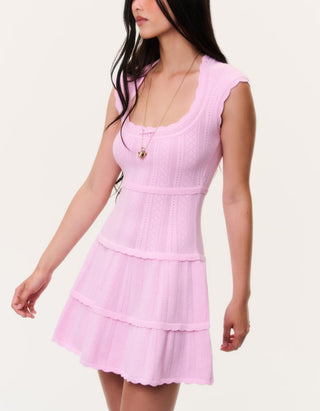 Mini Strick-Kleid Laighton