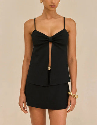 Träger-Top Lennon mit geschlitzter Front