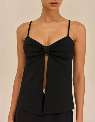 Träger-Top Lennon mit geschlitzter Front