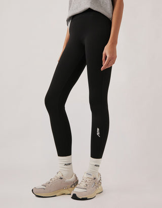 Ankle-Leggings mit Label-Print