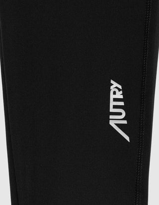 Cropped Leggings mit Logo-Schriftzug