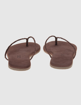 Veloursleder-Flip Flops Lily Braid