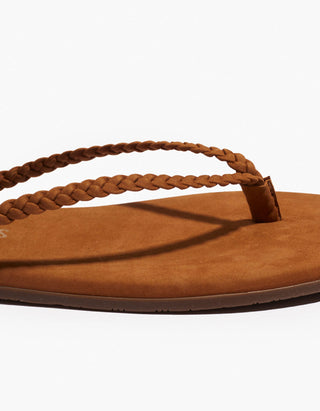 Veloursleder-Flip Flops Lily Braid