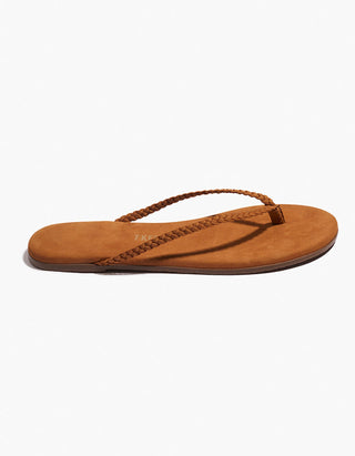 Veloursleder-Flip Flops Lily Braid