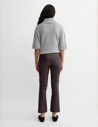 Kick-Flare Lammleder-Hose Lively Stretch Plonge