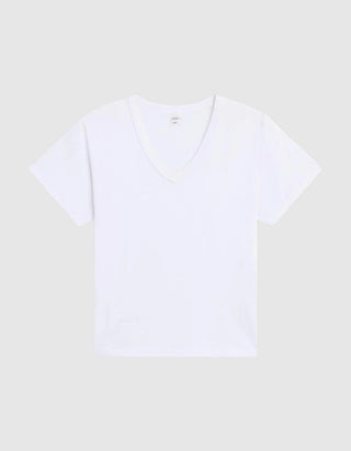 Baumwoll-T-Shirt Margo mit V-Ausschnitt