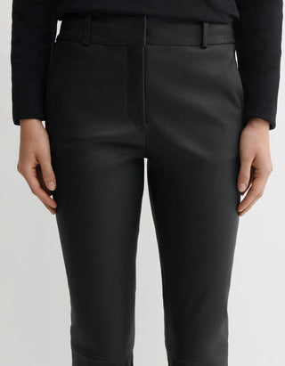 Kick-Flare Lammleder-Hose Lucia Stretch Plonge