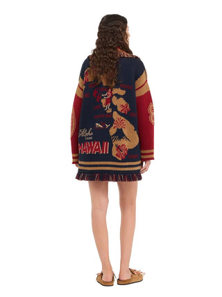 Woll-Mix Cardigan College of Aloha mit Bindegürtel