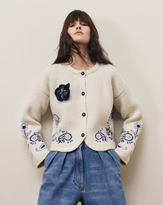 Woll-Kaschmir-Mix Cardigan Island Roots Foulard