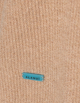 Oversize Kaschmir-Mix Polo Longsleeve