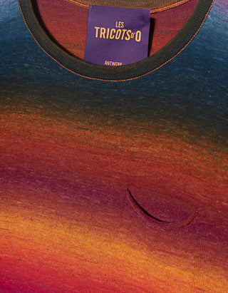 Boxy-Cut Strick-T-Shirt mit Brusttasche