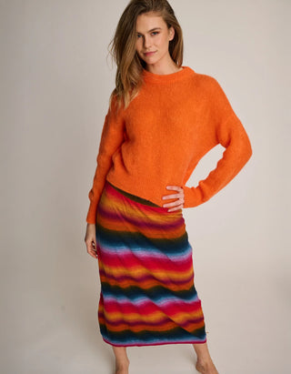 Midi-Strickrock Manon mit Farbverlauf