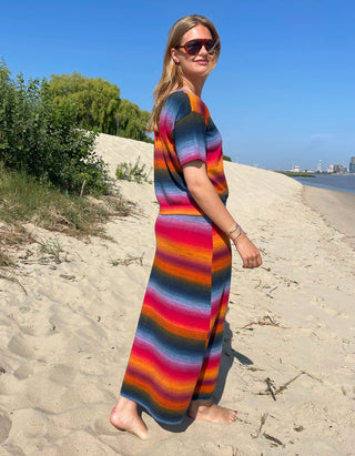 Midi-Strickrock Manon mit Farbverlauf
