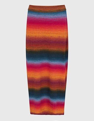 Midi-Strickrock Manon mit Farbverlauf