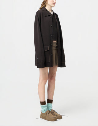 Kaschmir-Jacke Industry mit Kontrastnähten