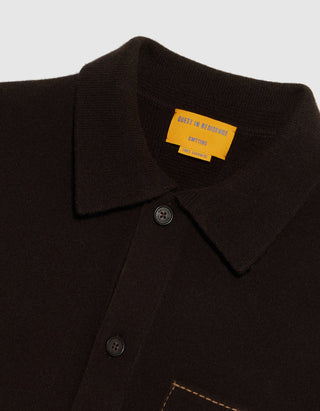 Kaschmir-Jacke Industry mit Kontrastnähten