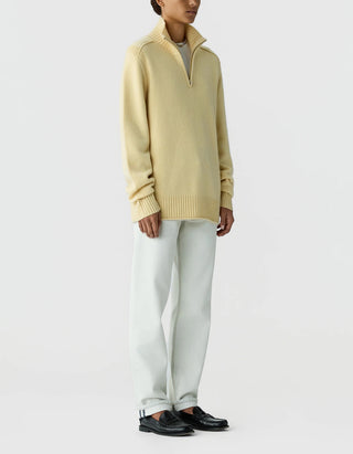 Kaschmir-Pullover Half Zip