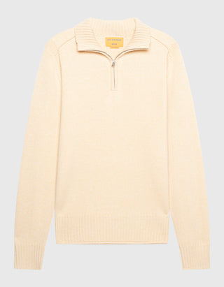 Kaschmir-Pullover Half Zip