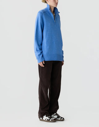 Kaschmir-Pullover Half Zip